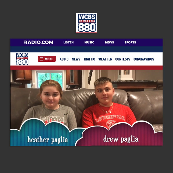 WCBS - NewsRadio 880 - NJ Teens Start 5Help Movement To Support COVID Frontline Workers