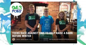 Teens Race Against Time to Help Raise a Barn Before Winter