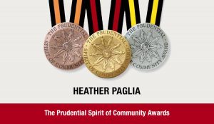Heather Paglia receives The Prudential Spirit of Community Awards metal of honors